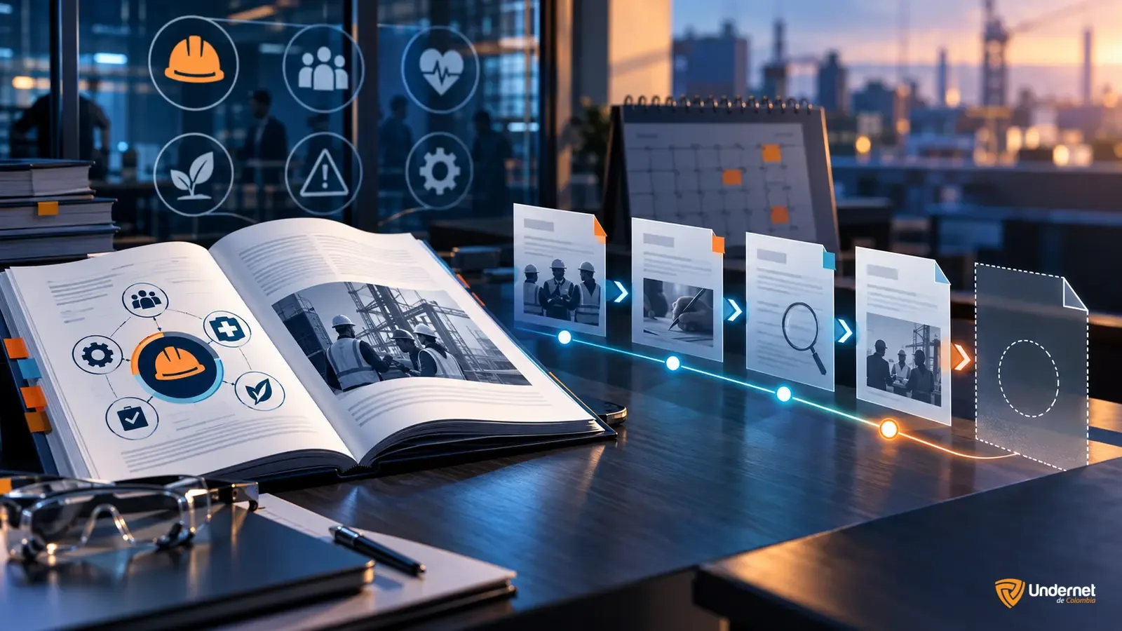 Representación del proceso de revisión de ISO 45001 hacia una futura edición