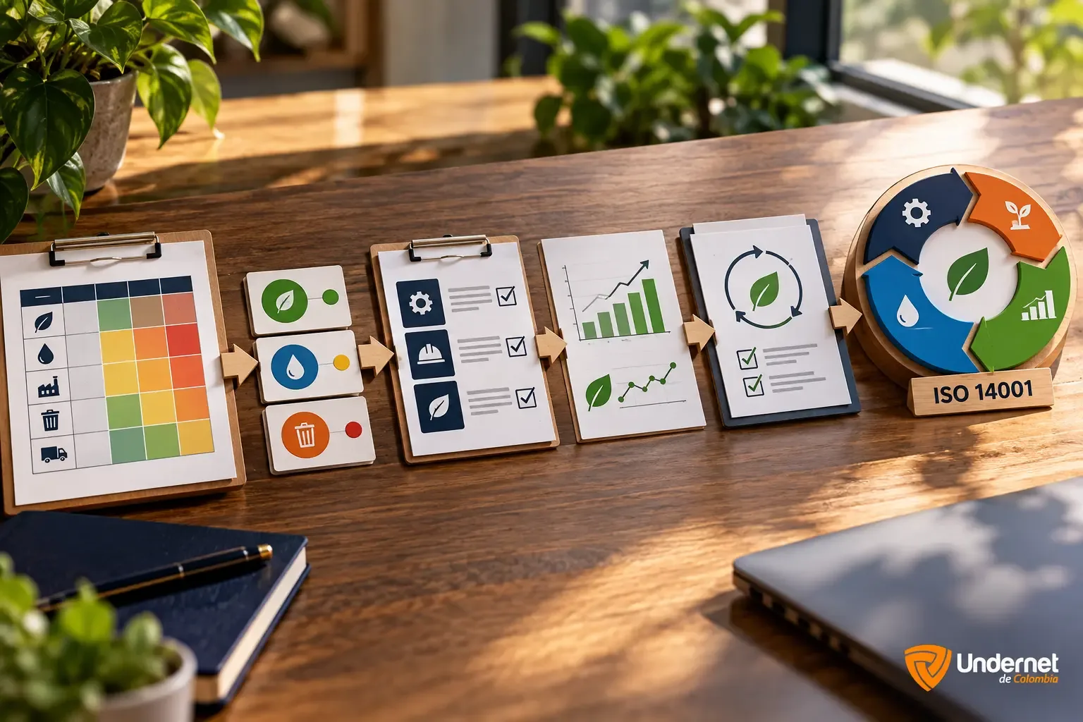 Ruta de implementación desde la matriz de aspectos e impactos hasta el sistema ISO 14001